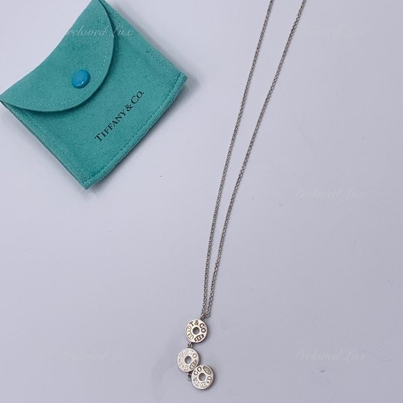Auth Tiffany & Co Triple Circle Pendant Necklace - Picture 6 of 9